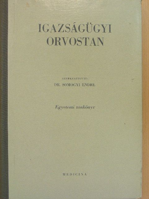 Dr. Budavári Róbert - Igazságügyi orvostan [antikvár]