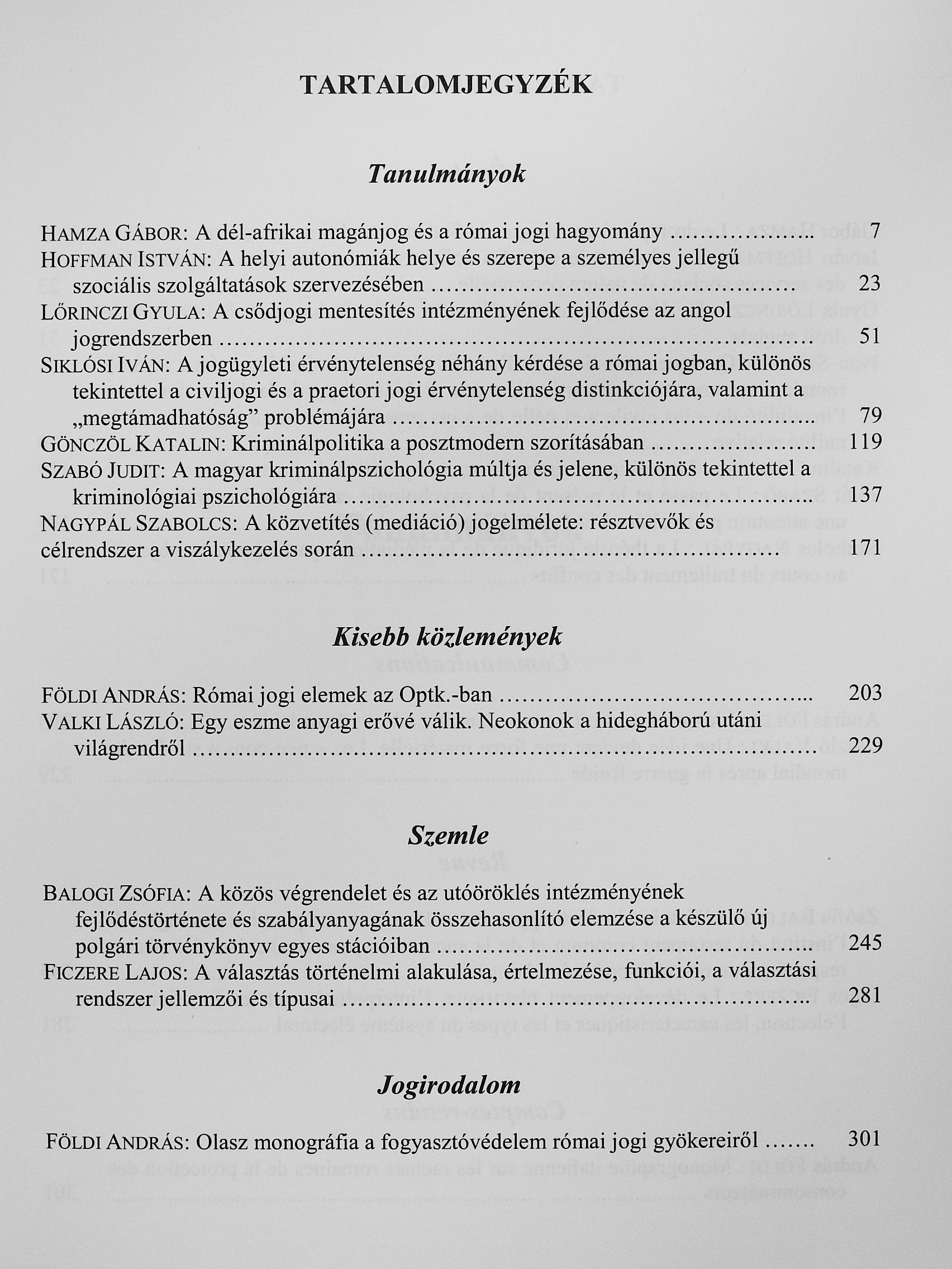 Hamza Gábor - Acta Facultatis Politico-Iuridicae Universitatis Scientiarum Budapestinensis de Rolando Eötvös Nominatae Tom. XLVII [antikvár]