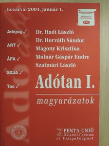 Dr. Hadi László - Adótan I. [antikvár]