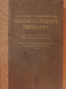 Prof. Dr. Hoff Ferdinánd - Belgyógyászati therapia [antikvár]
