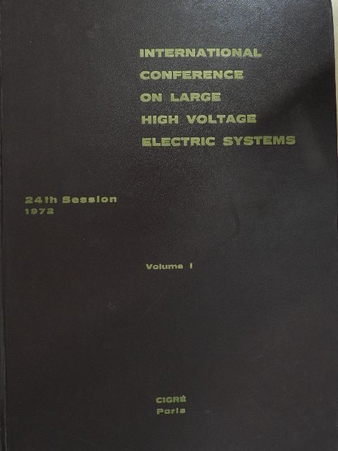 G. Quazza - International Conference on Large High Voltage Electric Systems I. (töredék) [antikvár]