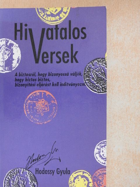 Hodossy Gyula - Hivatalos versek [antikvár]