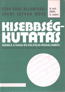 CHOLNOKY GYŐZŐ - Kisebbségkutatás 2000/3 [antikvár]