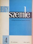 Balogh Sándor - Belügyi Szemle 1966. április [antikvár]
