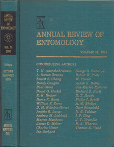 Thomas E. Mittler, Frank J. Radovsky, Vincent H. Resh - Annual Review of Entomology Volume 38, 1993 [antikvár]