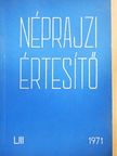 Balassa M. Iván - Néprajzi értesítő LIII. [antikvár]