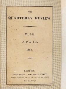 George Scharf - The Quarterly Review 1888. January & April [antikvár]