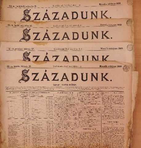 Hazay Ernő - Századunk 1869. (nem teljes évfolyam) (rossz állapotú) [antikvár]