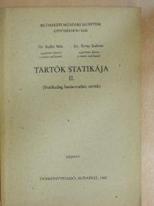 Dr. Árvay Kálmán - Tartók statikája II. [antikvár]