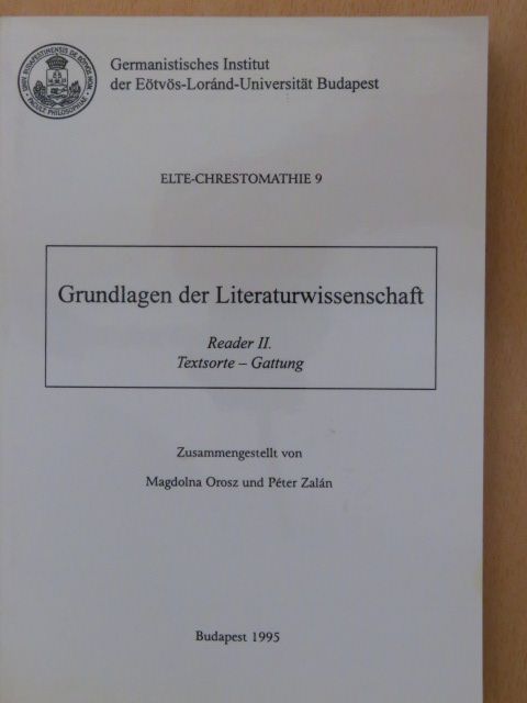 Jurij M. Lotman - Grundlagen der Literaturwissenschaft [antikvár]