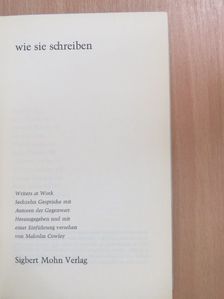 Wie sie schreiben [antikvár]