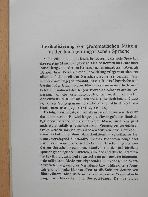 Tompa József - Lexikalisierung von grammatischen Mitteln in der heutigen ungarischen Sprache (dedikált példány) [antikvár]