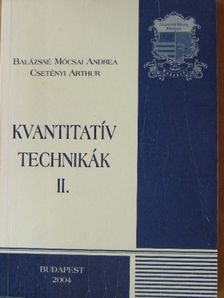 Balázsné Mócsai Andrea - Kvantitatív technikák II. [antikvár]
