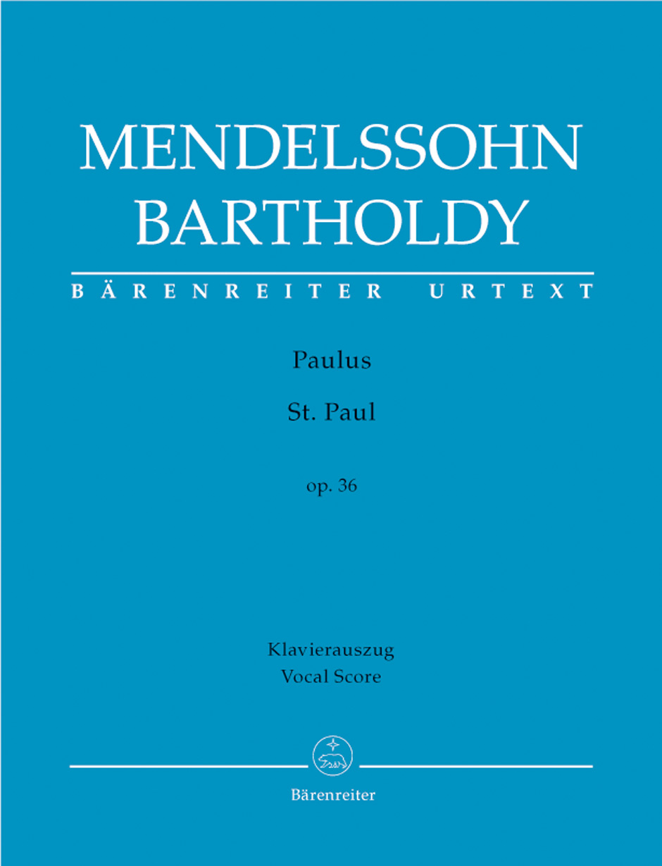 MENDELSSOHN BARTHOLDY - PAULUS OP.36 KLAVIERAUSZUG URTEXT (ANDREAS KÖHS)