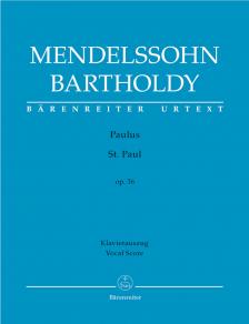 MENDELSSOHN BARTHOLDY - PAULUS OP.36 KLAVIERAUSZUG URTEXT (ANDREAS KÖHS)