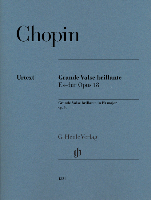 Chopin - GRANDE VALSE BRILLANTE ES-DUR OP.18 (HERAUSG. VON E. ZIMMERMANN, FINGERSATZ VON H-M THEOPOLD)