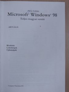 Pécsi Zoltán - Microsoft Windows 98 [antikvár]