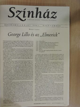 Bereményi Géza - Színház Drámamelléklet 2001. (nem teljes évfolyam)/2002. január-december [antikvár]