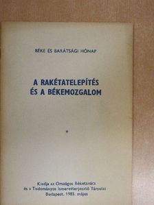 Kereszty András - A rakétatelepítés és a békemozgalom [antikvár]