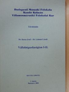 Dr. Kasza Jenő - Vállalatgazdaságtan I-II. [antikvár]