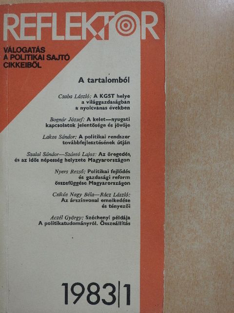 Aczél György - Reflektor 1983/1. [antikvár]
