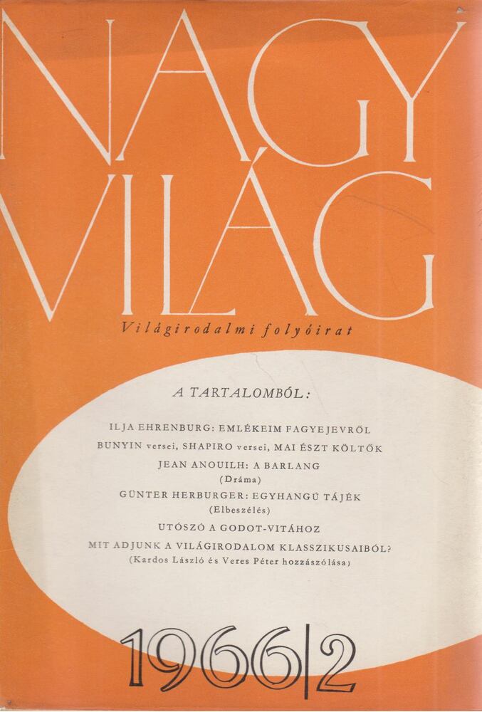 KARDOS LÁSZLÓ - Nagyvilág 1966/2. [antikvár]