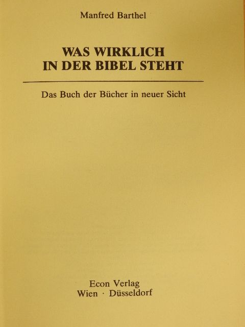 Manfred Barthel - Was wirklich in der Bibel steht [antikvár]