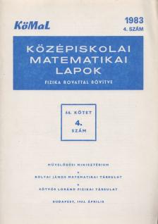 Fried Ervinné - Középiskolai matematikai lapok 1983/4. szám [antikvár]