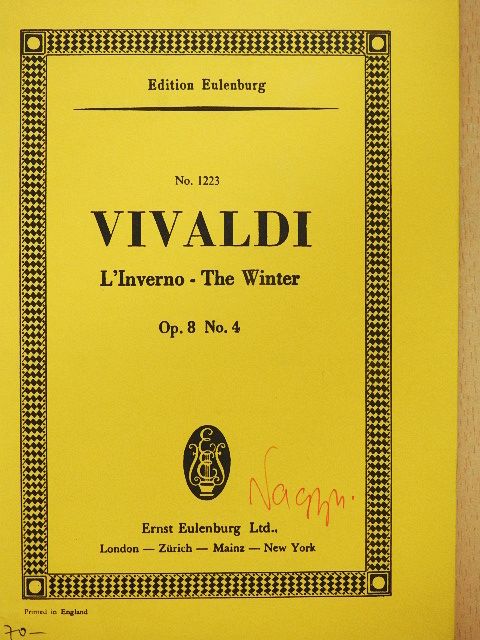 Antonio Vivaldi - Le Quattro Stagioni No. 4. - L'Inverno [antikvár]