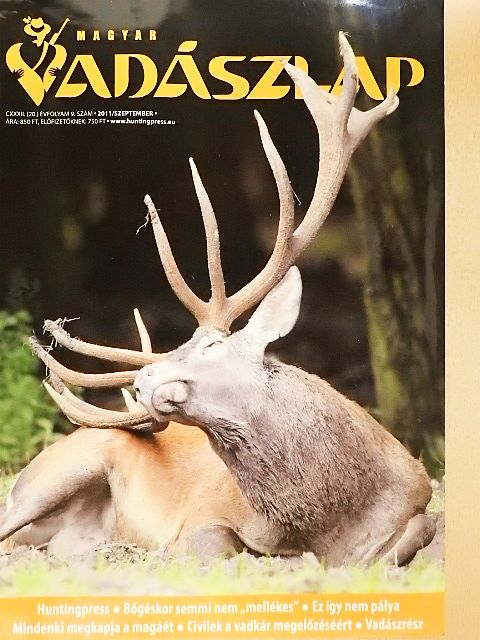 Magyar Vadászlap 2011. szeptember [antikvár]