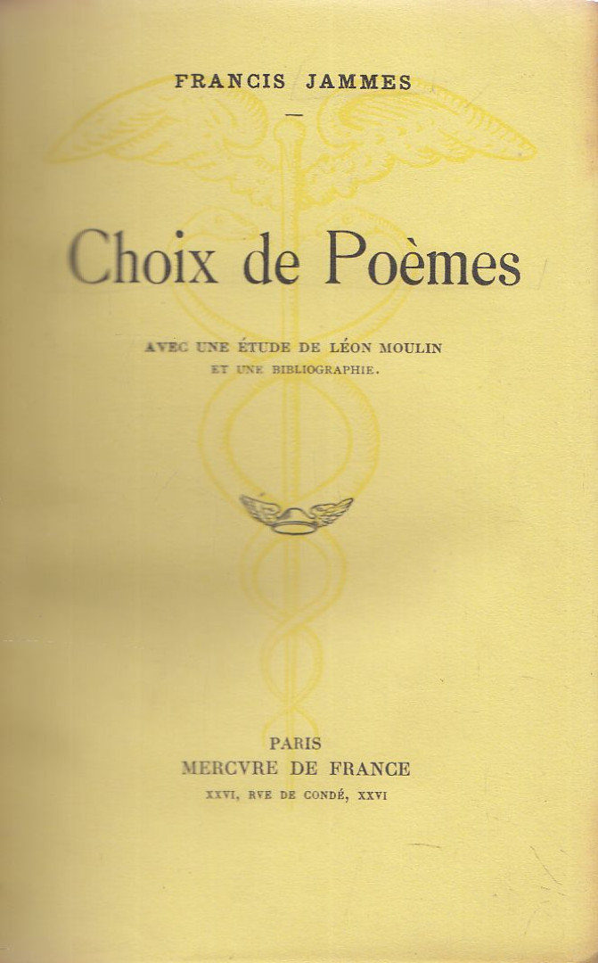 Francis Jammes - Choix de Poémes [antikvár]