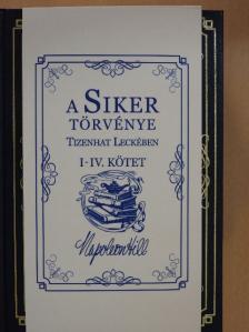 Napoleon Hill - A siker törvénye tizenhat leckében I-IV. [antikvár]