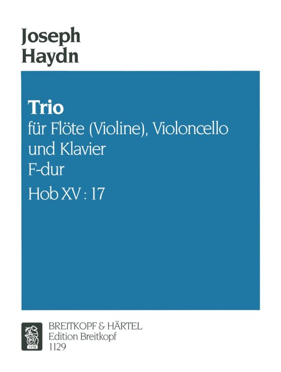 Haydn - KLAVIER TRIO NR.29  F DUR HOB. XV:17 KLAVIER, VIOLINE UND VIOLONCELLO ANTIKVÁR