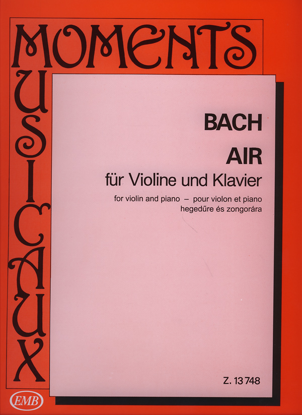 J. S. Bach - AIR HEGEDŰRE ÉS ZONGORÁRA BWV1068/II (TÁTRAI VILMOS)