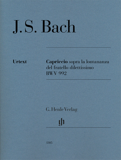 J. S. Bach - CAPRICCIO SOPRA LA LONTANANZA DEL FRATRO DILETTISSIMO BWV 992 (G.VON DADELSEN, FINGERSATZ: THEOPOLD)
