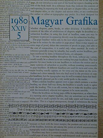 Bernát Iván - Magyar Grafika 1980/5. [antikvár]