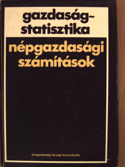 Dr. Benedecki Jánosné - Gazdaságstatisztika [antikvár]