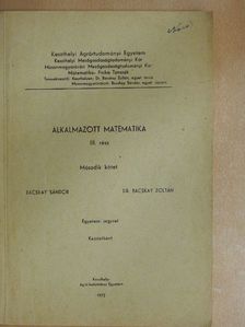 Bacskay Sándor - Alkalmazott matematika III/2. [antikvár]