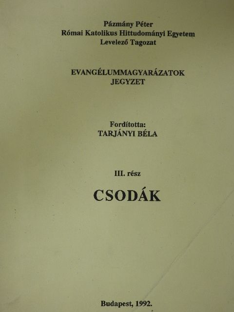 Evangéliummagyarázatok III. [antikvár]