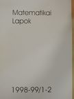 Elekes György - Matematikai lapok 1998-99/1-2. [antikvár]