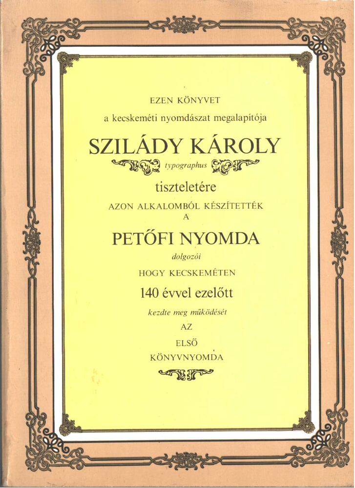 Tóth Sándor - Szilády Károly emlékkönyv [antikvár]