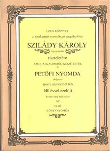 Tóth Sándor - Szilády Károly emlékkönyv [antikvár]
