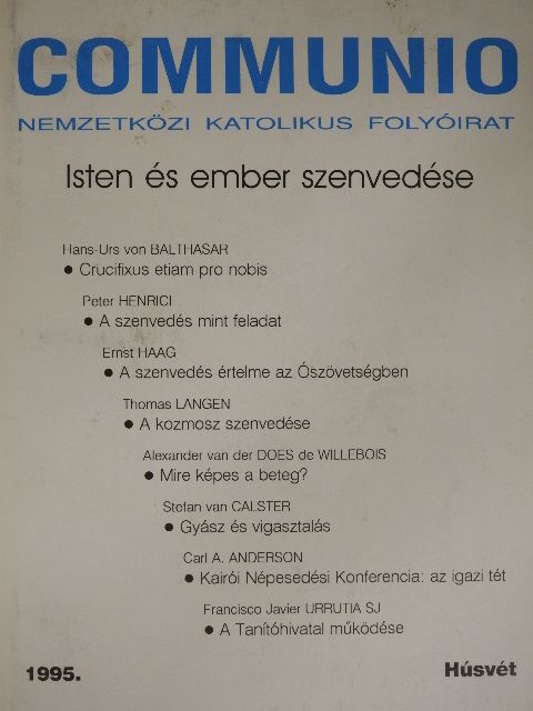 Alexander van der Does de Willerbois - Communio 1995. Húsvét [antikvár]
