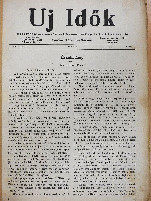 Aggházy Gyula - Uj Idők 1929. január-június (fél évfolyam)  [antikvár]