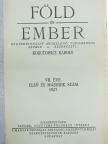 Bella Lajos - Föld és Ember 1927/1-4. [antikvár]