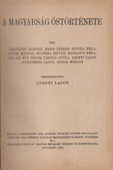 Ligeti Lajos - A magyarság őstörténete [antikvár]