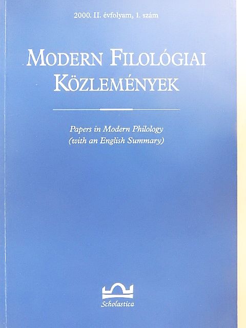 Dukkon Ágnes - Modern Filológiai Közlemények 2000/1. [antikvár]
