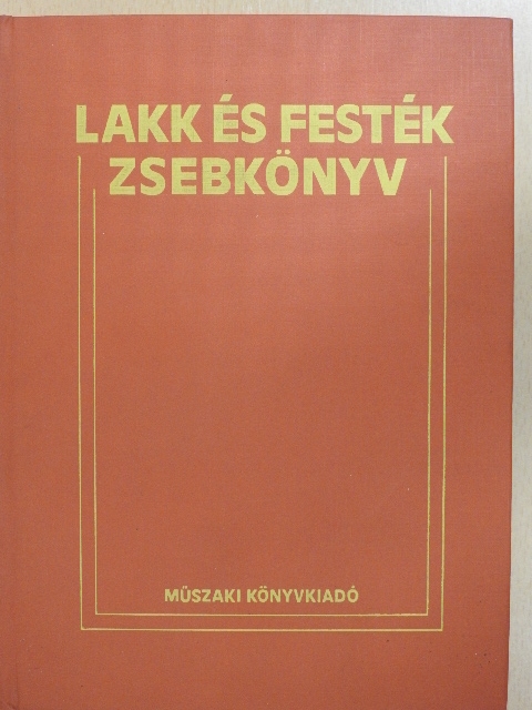 Cserveni Béla - Lakk és festék zsebkönyv [antikvár]
