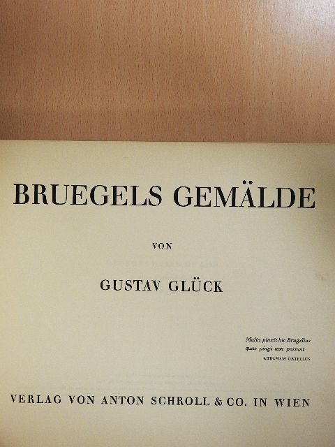 Gustav Glück - Bruegels Gemälde [antikvár]