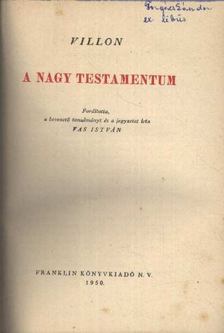 A nagy testamentum [antikvár]